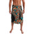 Hawaiian Hibiscus and Tropical Leaves Lavalava Patchwork Grunge Abstract and Tapa Tribal Pattern Half Style