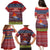 Kiribati Christmas Family Matching Puletasi Dress and Hawaiian Shirt Coat of Arms and Map Beautiful Merry Xmas Snowflake LT03 - Polynesian Pride