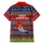 Kiribati Christmas Family Matching Puletasi Dress and Hawaiian Shirt Coat of Arms and Map Beautiful Merry Xmas Snowflake LT03 - Polynesian Pride