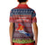 Kiribati Christmas Kid Polo Shirt Coat of Arms and Map Beautiful Merry Xmas Snowflake LT03 - Polynesian Pride