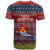 Kiribati Christmas T Shirt Coat of Arms and Map Beautiful Merry Xmas Snowflake LT03 - Polynesian Pride
