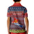 Personalised Kiribati Christmas Kid Polo Shirt Coat of Arms and Map Beautiful Merry Xmas Snowflake LT03 - Polynesian Pride