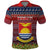 Personalised Kiribati Christmas Polo Shirt Coat of Arms and Map Beautiful Merry Xmas Snowflake LT03 Red - Polynesian Pride