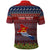 Personalised Kiribati Christmas Polo Shirt Coat of Arms and Map Beautiful Merry Xmas Snowflake LT03 - Polynesian Pride