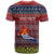 Personalised Kiribati Christmas T Shirt Coat of Arms and Map Beautiful Merry Xmas Snowflake LT03 - Polynesian Pride