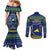 tokelau-christmas-couples-matching-mermaid-dress-and-long-sleeve-button-shirts-coat-of-arms-and-map-beautiful-merry-xmas-snowflake