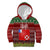 Wallis and Futuna Christmas Kid Hoodie Coat of Arms and Map Beautiful Merry Xmas Snowflake LT03 Hoodie Red - Polynesian Pride