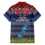 Northern Mariana Islands Christmas Family Matching Puletasi Dress and Hawaiian Shirt Coat of Arms and Map Beautiful Merry Xmas Snowflake LT03 - Polynesian Pride