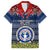 northern-mariana-islands-christmas-family-matching-short-sleeve-bodycon-dress-and-hawaiian-shirt-coat-of-arms-and-map-beautiful-merry-xmas-snowflake