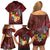 Tonga Humpback Whale Family Matching Off Shoulder Short Dress and Hawaiian Shirt National Seal with Hibiscus and Polynesian Tattoo