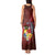 Tonga Humpback Whale Tank Maxi Dress National Seal with Hibiscus and Polynesian Tattoo