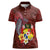 Tonga Humpback Whale Women Polo Shirt National Seal with Hibiscus and Polynesian Tattoo