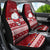 Palau Christmas Car Seat Cover Snowman and Palau Coat of Arms Maori Tribal Xmas Style LT03 - Polynesian Pride