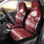 Palau Christmas Car Seat Cover Snowman and Palau Coat of Arms Maori Tribal Xmas Style LT03 - Polynesian Pride