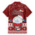 Palau Christmas Family Matching Mermaid Dress and Hawaiian Shirt Snowman and Palau Coat of Arms Maori Tribal Xmas Style LT03 - Polynesian Pride