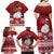 Palau Christmas Family Matching Off Shoulder Maxi Dress and Hawaiian Shirt Snowman and Palau Coat of Arms Maori Tribal Xmas Style LT03 - Polynesian Pride