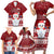 Palau Christmas Family Matching Short Sleeve Bodycon Dress and Hawaiian Shirt Snowman and Palau Coat of Arms Maori Tribal Xmas Style LT03 - Polynesian Pride