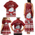 Palau Christmas Family Matching Tank Maxi Dress and Hawaiian Shirt Snowman and Palau Coat of Arms Maori Tribal Xmas Style LT03 - Polynesian Pride