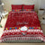 Personalised Palau Christmas Bedding Set Snowman and Palau Coat of Arms Maori Tribal Xmas Style LT03 - Polynesian Pride