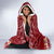 Personalised Palau Christmas Hooded Blanket Snowman and Palau Coat of Arms Maori Tribal Xmas Style LT03 - Polynesian Pride