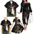 New Zealand Hoiho Family Matching Off The Shoulder Long Sleeve Dress and Hawaiian Shirt Maori Art Tattoo and Silver Fern