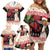 New Zealand Merry Christmas Family Matching Off Shoulder Short Dress and Hawaiian Shirt Hoiho Xmas - Haka Dance and Pohutukawa