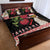 New Zealand Merry Christmas Quilt Bed Set Hoiho Xmas - Haka Dance and Pohutukawa