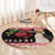 New Zealand Merry Christmas Round Carpet Hoiho Xmas - Haka Dance and Pohutukawa