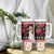 New Zealand Merry Christmas Tumbler With Handle Hoiho Xmas - Haka Dance and Pohutukawa