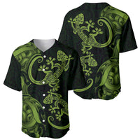 New Zealand Gecko Maori Art Tattoo Baseball Jersey LT03 - Polynesian Pride