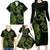 New Zealand Gecko Maori Art Tattoo Family Matching Long Sleeve Bodycon Dress and Hawaiian Shirt