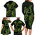 New Zealand Gecko Maori Art Tattoo Family Matching Long Sleeve Bodycon Dress and Hawaiian Shirt