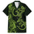 New Zealand Gecko Maori Art Tattoo Family Matching Off Shoulder Maxi Dress and Hawaiian Shirt