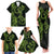 New Zealand Gecko Maori Art Tattoo Family Matching Tank Maxi Dress and Hawaiian Shirt