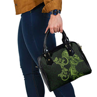 New Zealand Gecko Maori Art Tattoo Shoulder Handbag LT03 - Polynesian Pride