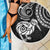 New Zealand Beach Blanket Stylized Kiwi Bird Tattoo Mix Koru Circle and Maori Ethnic Vibe LT03 - Polynesian Pride