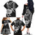 Personalised New Zealand Family Matching Off Shoulder Long Sleeve Dress and Hawaiian Shirt Stylized Kiwi Bird Tattoo Mix Koru Circle and Maori Ethnic Vibe LT03 - Polynesian Pride