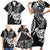 Personalised New Zealand Family Matching Short Sleeve Bodycon Dress and Hawaiian Shirt Stylized Kiwi Bird Tattoo Mix Koru Circle and Maori Ethnic Vibe LT03 - Polynesian Pride