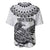 Custom New Zealand Baseball Jersey Tui Bird and Koru Circle Mix Silver Fern Pattern LT03 - Polynesian Pride