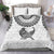 Custom New Zealand Bedding Set Tui Bird and Koru Circle Mix Silver Fern Pattern LT03 - Polynesian Pride