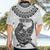 Custom New Zealand Hawaiian Shirt Tui Bird and Koru Circle Mix Silver Fern Pattern LT03 - Polynesian Pride