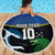 Custom Solomon Islands Rugby Beach Blanket Arty Shark and Crocodile Solomon Islands National Emblems