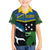 Custom Solomon Islands Rugby Family Matching Off The Shoulder Long Sleeve Dress and Hawaiian Shirt Arty Shark and Crocodile Solomon Islands National Emblems