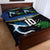 Custom Solomon Islands Rugby Quilt Bed Set Arty Shark and Crocodile Solomon Islands National Emblems