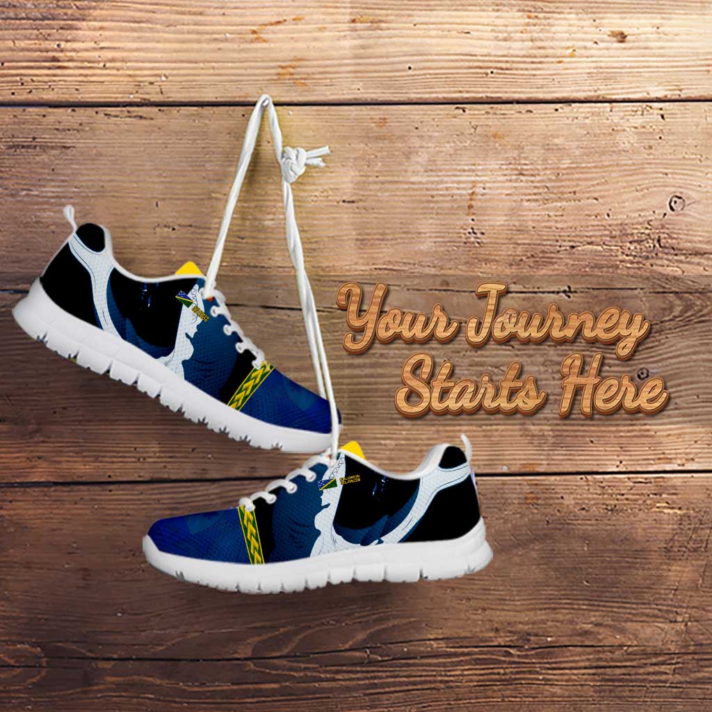 Custom Solomon Islands Rugby Sneakers Arty Shark and Crocodile - Solomon Islands National Emblems LT03 - Polynesian Pride