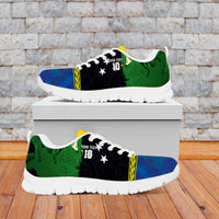 Custom Solomon Islands Rugby Sneakers Arty Shark and Crocodile - Solomon Islands National Emblems LT03 - Polynesian Pride