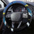 Solomon Islands Rugby Steering Wheel Cover Arty Shark and Crocodile Solomon Islands National Emblems