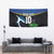 Custom Solomon Islands Rugby Tapestry Arty Shark and Crocodile Solomon Islands National Emblems