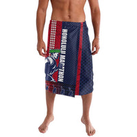 Honolulu Running 2024 Lavalava Marathon Competition Hula Runner and Kakau Art Tattoo LT03 Blue - Polynesian Pride
