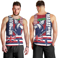 Honolulu Running 2024 Men Tank Top Marathon Competition Hula Runner and Kakau Art Tattoo LT03 - Polynesian Pride